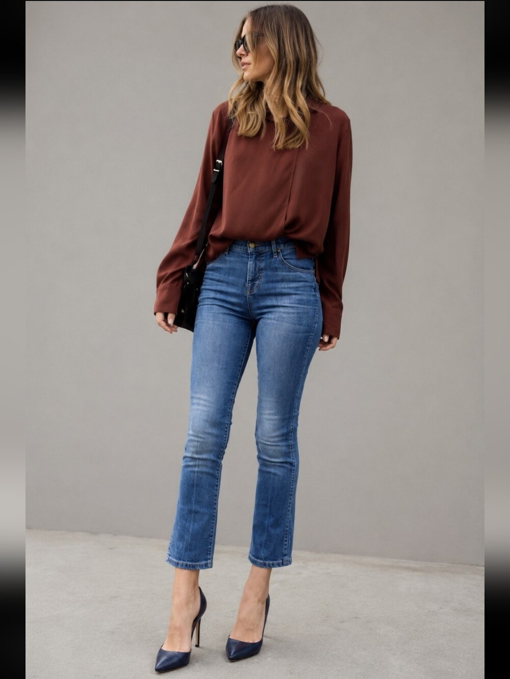 The Great The Nerd Cropped Kock Flare Jeans